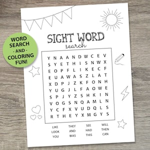 1st Grade Worksheets | Sight Words Printables | Kindergarten Reading Practice | Printable Learning Worksheets | Learning Activities for Kids
