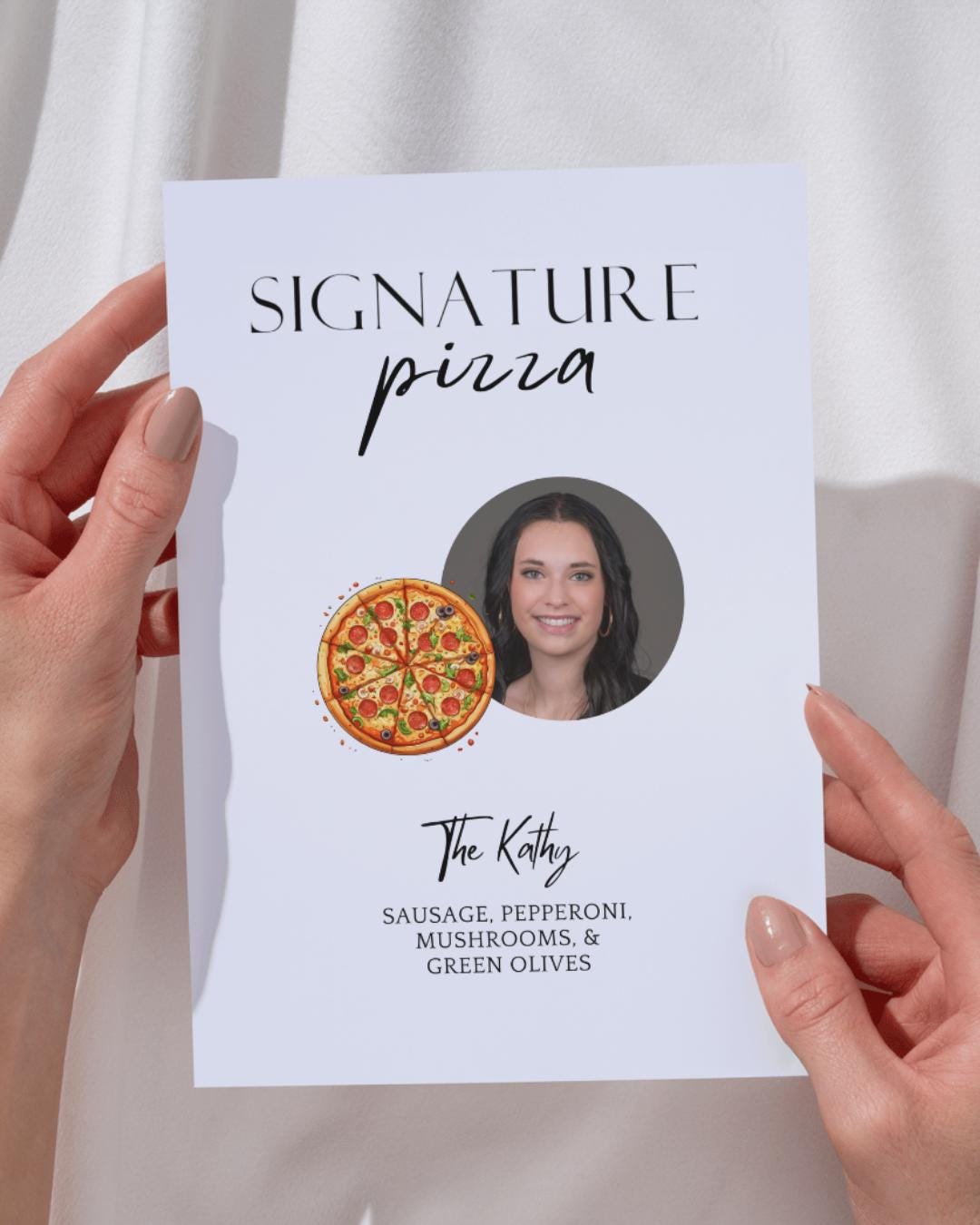 Editable Pizza Party Sign Template | Custom “signature Pizza” Poster ...