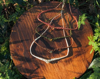 Girocollo "Kira" con pietra naturale