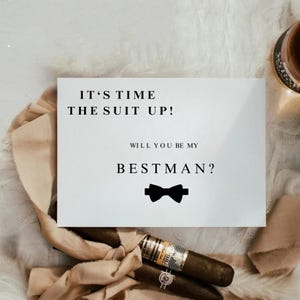 Carte de proposition du meilleur homme Je serai mon garçon d'honneur I Modèle de proposition pour homme d'honneur Je serais-tu mon meilleur homme I Invitation de garçon d'honneur I