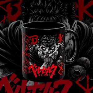 Guts Anime Mug, Anime Mug 11oz, Dark Warrior Mug, Anime Ceramic Mug, Manga Anime Mug, Anime Gift Mug, Fanart Anime Mug, Anime Lover Gift