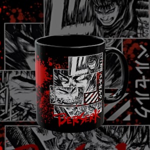 Guts Anime Mug, Anime Lover Gift, Anime Mug 11oz, Anime Gift Mug, Anime Ceramic Mug, Manga Anime Mug, Fanart Anime Mug, Dark Warrior Mug
