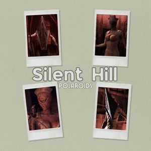 Pyramid Head Bubble Head Silent Hill Gift Horror Gaming Polaroids