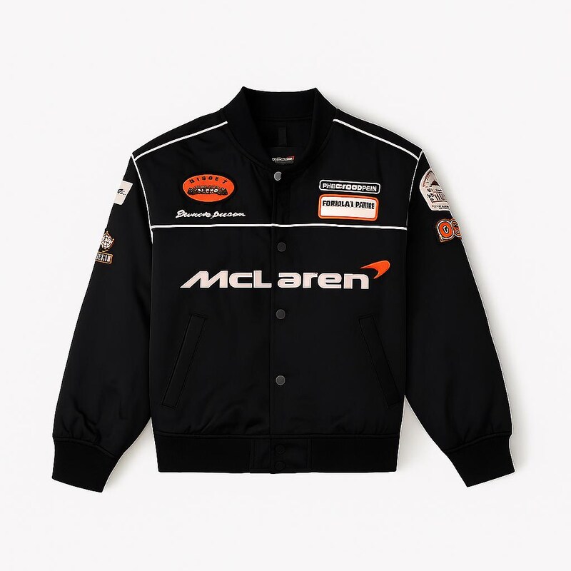 Majestic Athletic Formula One Moto Jacket Black