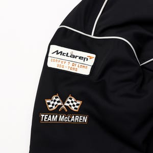 McLaren Racing Jacka | Motorsport Streetwear Bomberjacka | Svart F1 Motorsportjacka för Herr & Dam bild 7