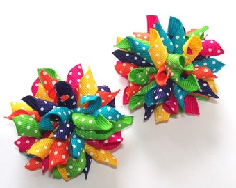 SALE You Choose 5 Pairs Of Mini Korker Hair Bows