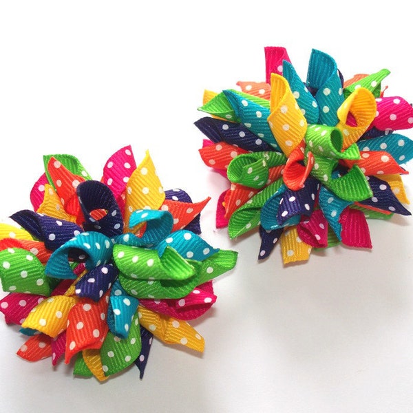 SALE You Choose 5 Pairs Of Mini Korker Hair Bows