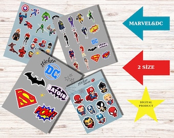 MARVEL&DC Aufkleber/Spider Man Aufkleber, Kreative Aufkleber, Wasserdicht, Notebook Aufkleber