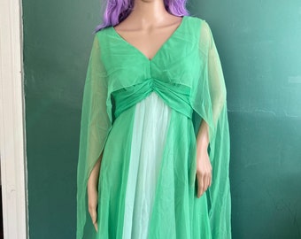 chiffon capelet shawl