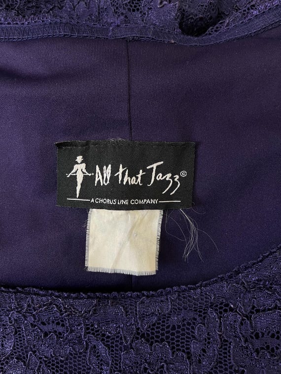 all that jazz a chorus line company dress Vintage 90s Violet Purple Lace Mini Skater Maya Bouskilla Wedding Dress C. #1930s bias cut Size:US 10 / UK 14 / EU 40