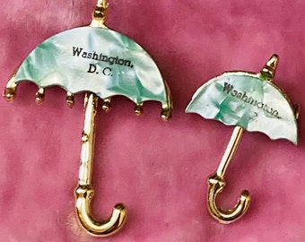 Washington DC-souvenirset van 2 paraplubroches