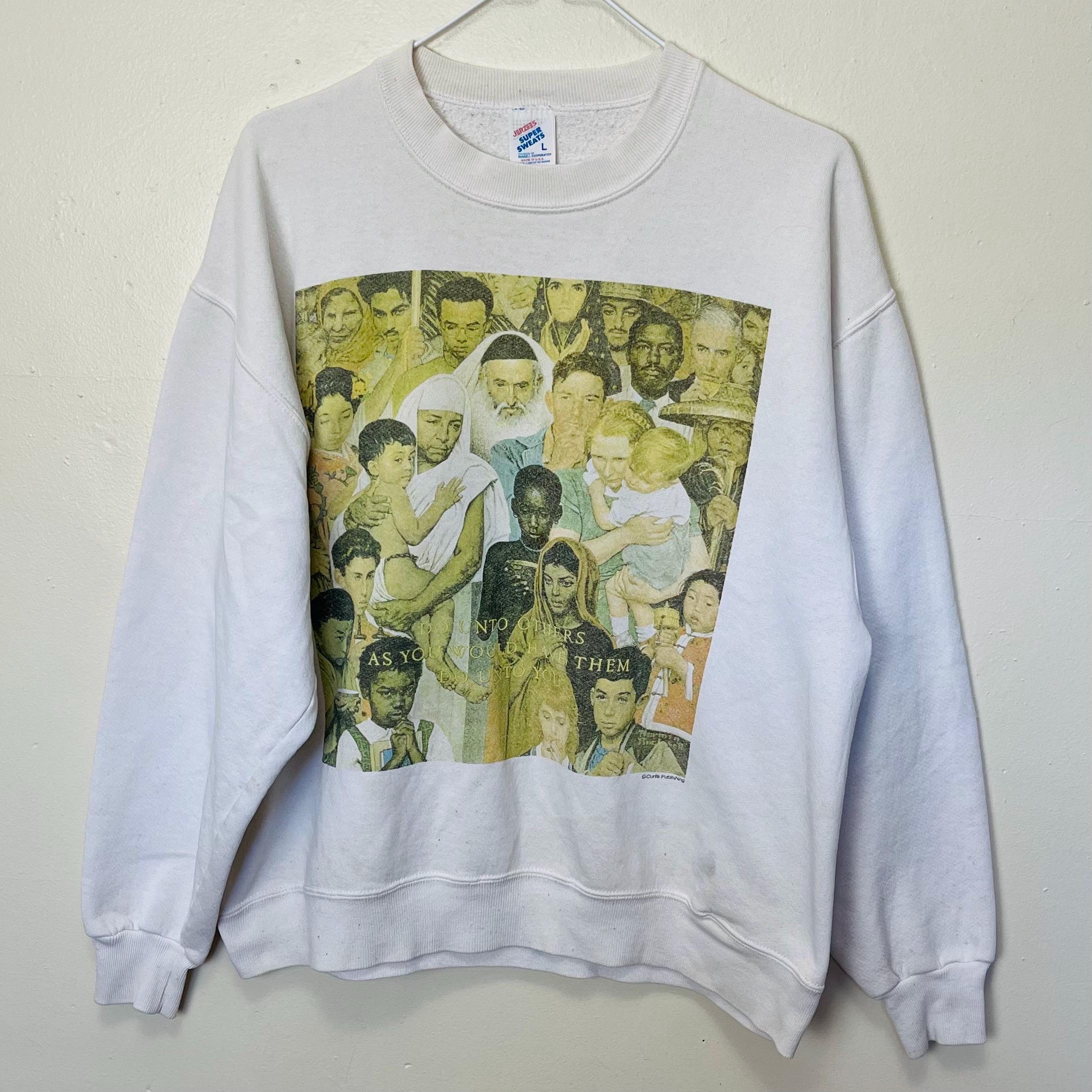 Golden Rule Norman Rockwell Vintage 90s Crewneck Sweatshirt - Etsy
