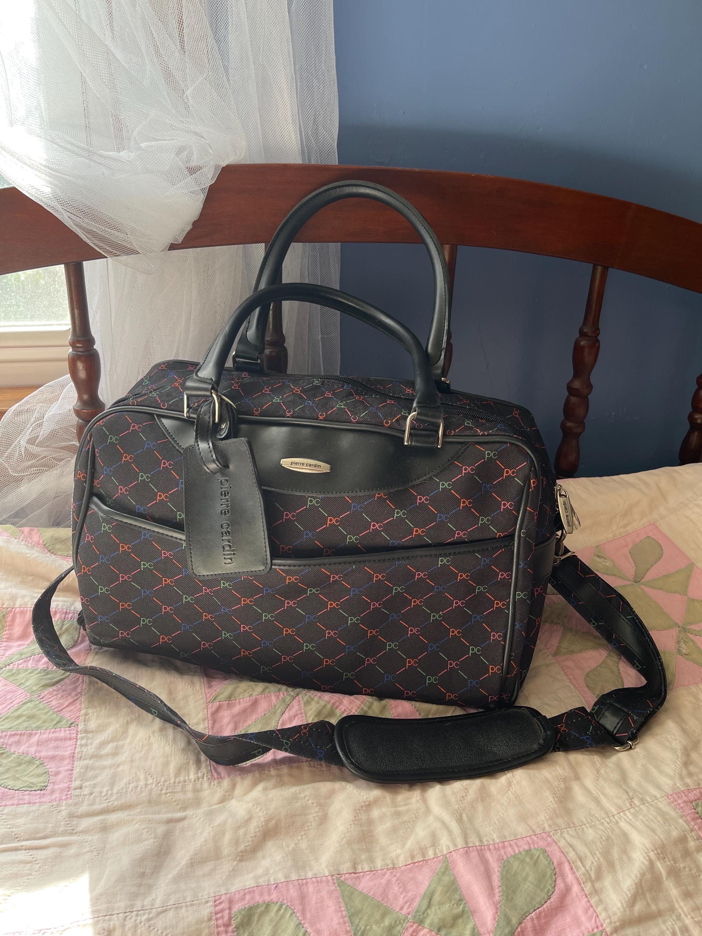 1960s Pierre Cardin Allover Logo Print Weekender Bag - Etsy