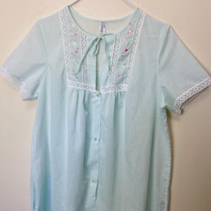 Pale Pink Lacy Floral Vintage Lingerie Nightgown