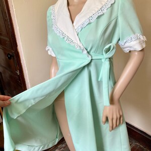 60s Minty Vintage Mini Wrap Dress image 4