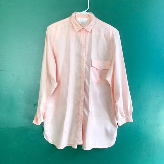 Vintage 80s Peach Parachute Blouse