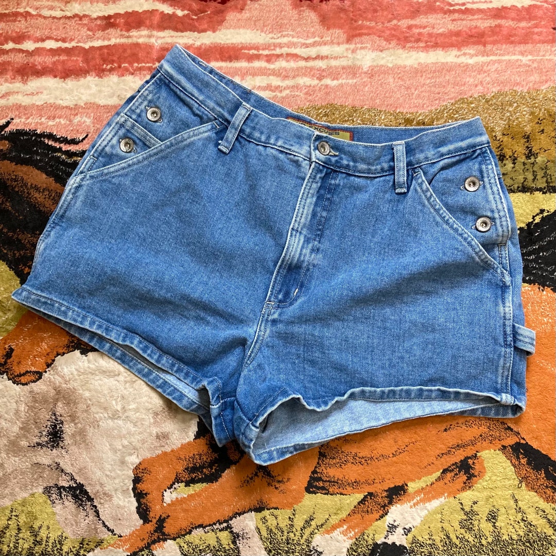 90s Y2K No Excuses High Waist Vintage Jean Short Shorts 13 14