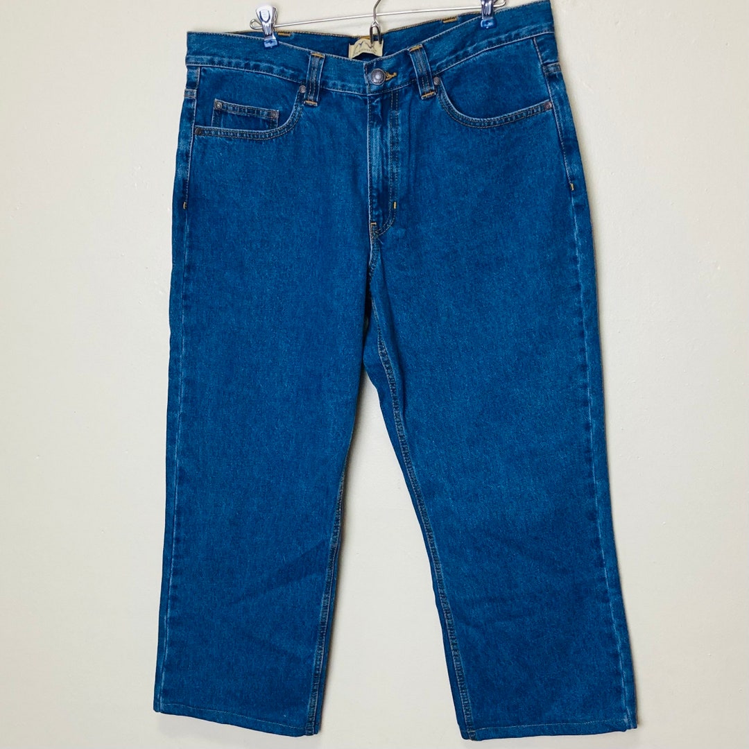 Blue Mountain Vintage 90s Mens Medium Wash Jeans 36x27 - Etsy