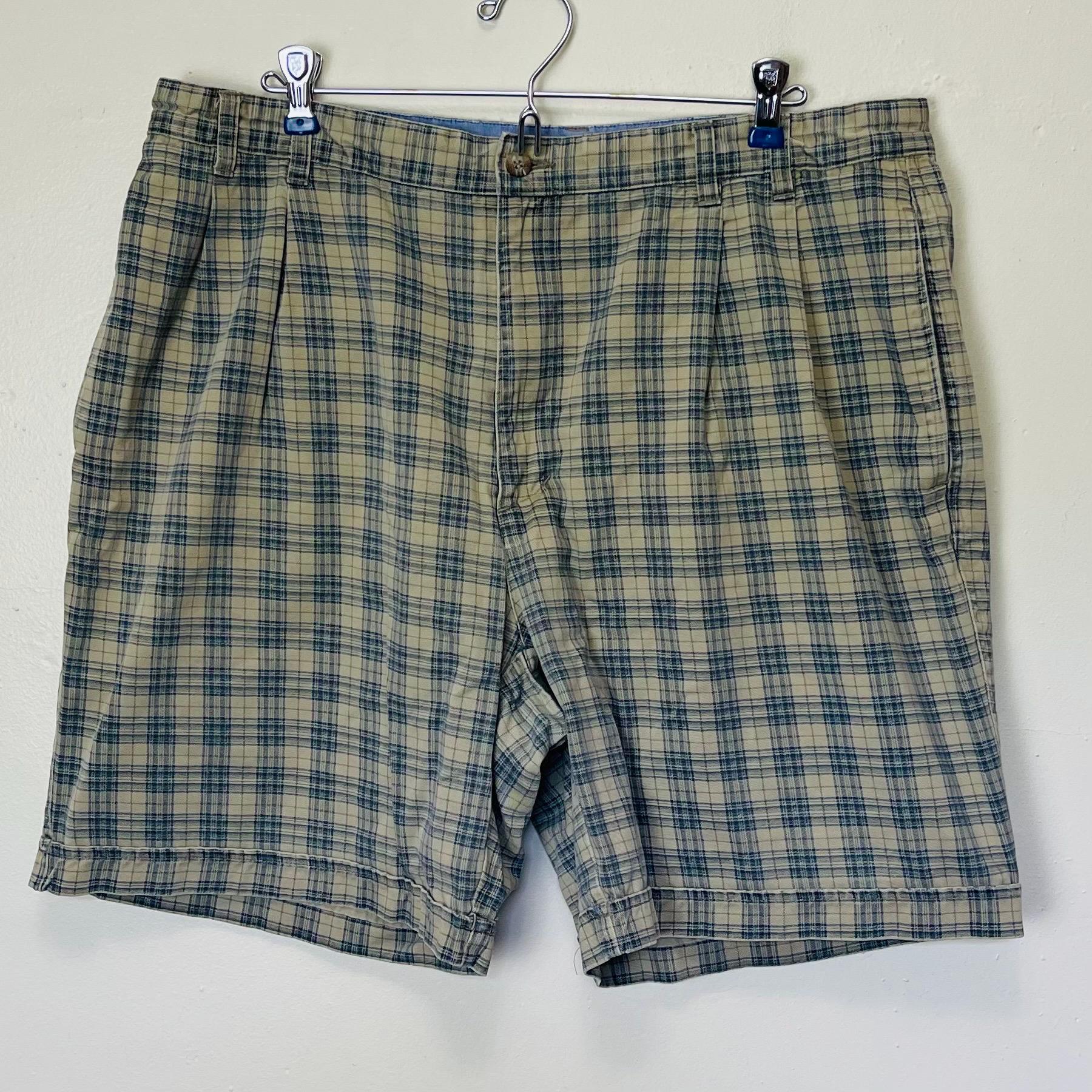 Vintage 90s Pure Cotton Plaid St Johns Bay Shorts 38 - Etsy