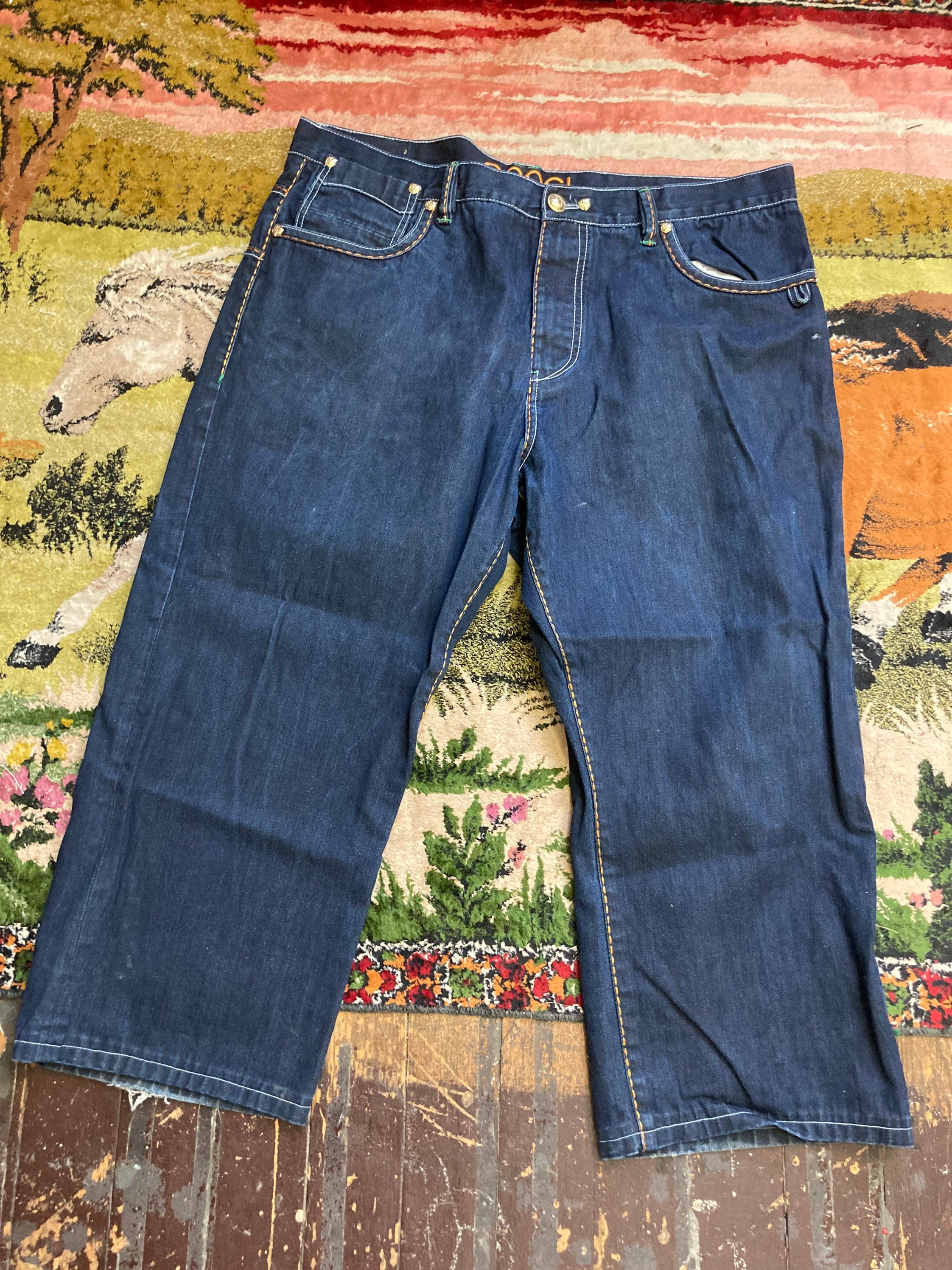 Coogi Vintage Colorful Jeans 44x35 - Etsy