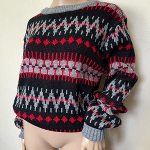 Steep Slopes 80s Geometric Pattern Unisex Crewneck Sweater
