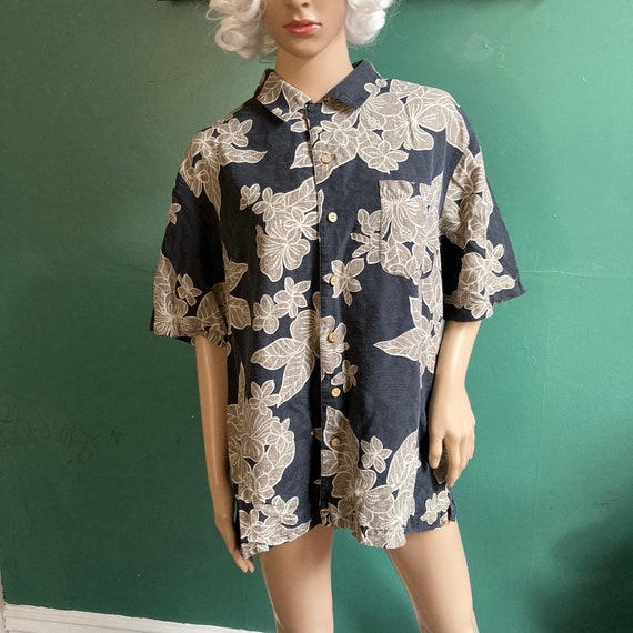 Vintage 90s Pure Silk Washable Hawaiian Shirt