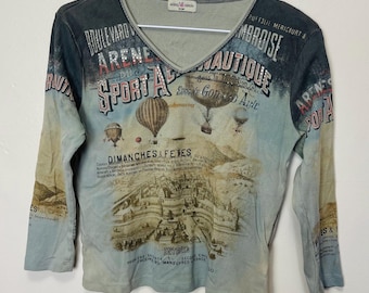 T-shirt graphique vintage des années 1990 sur le thème des