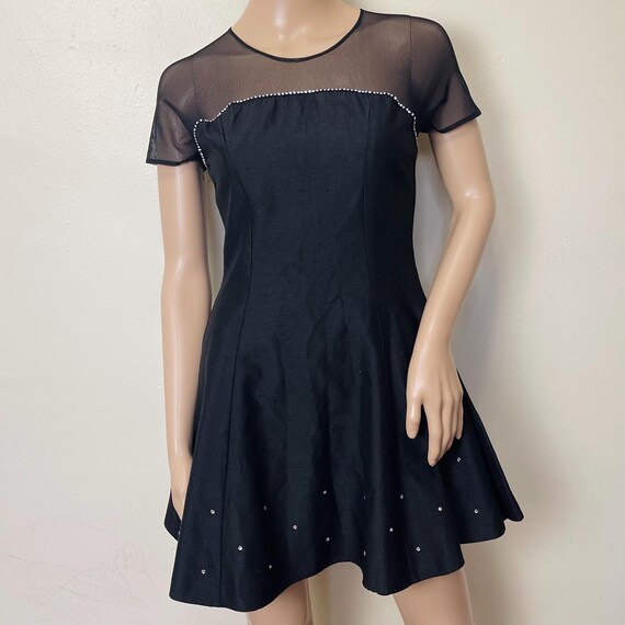 slim fit dress slacks Feathers Fit Flare Mesh Dress – Gondwana & Divine Clothing Co main image 0