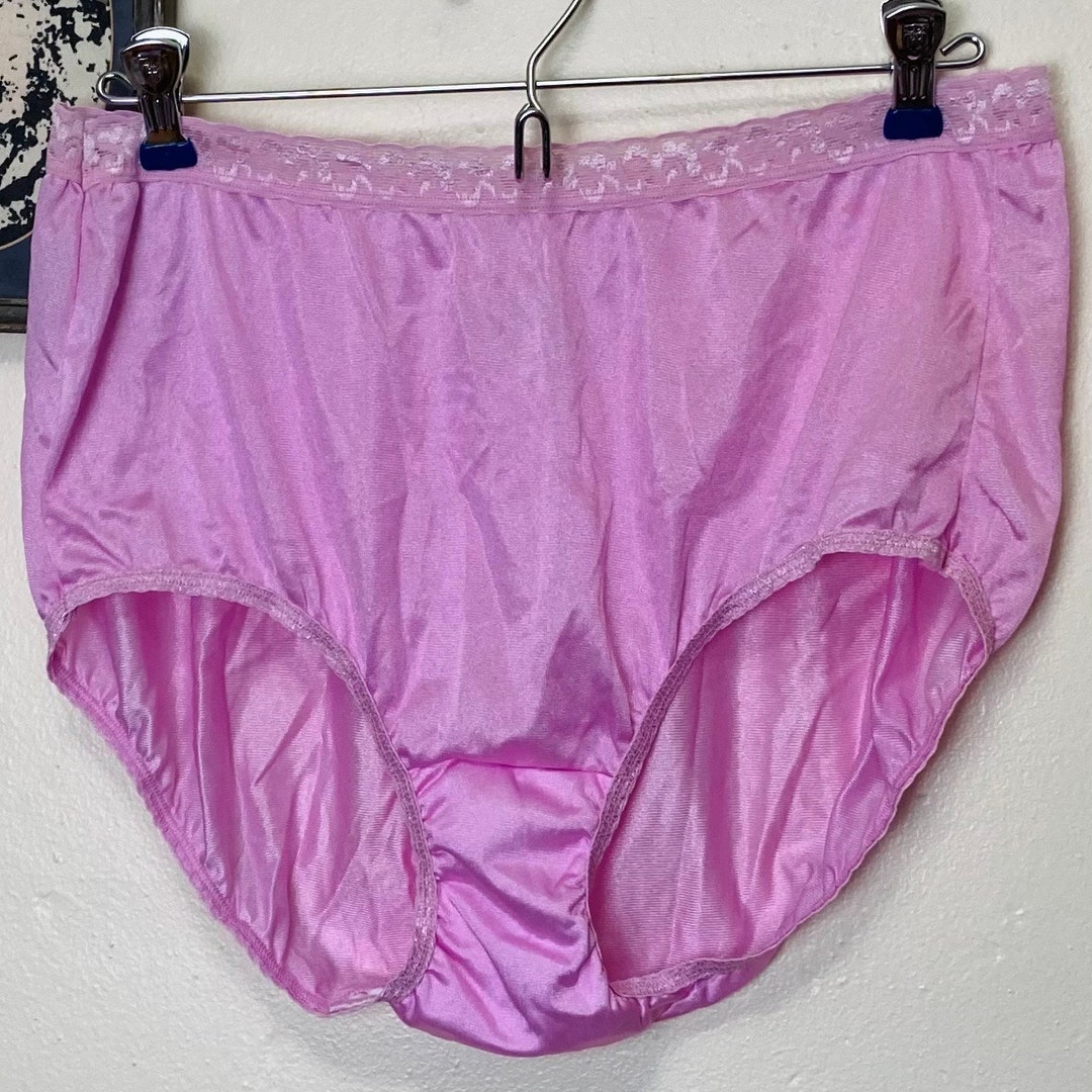 Rose Pink Hanes Nylon and Lace Panties 
