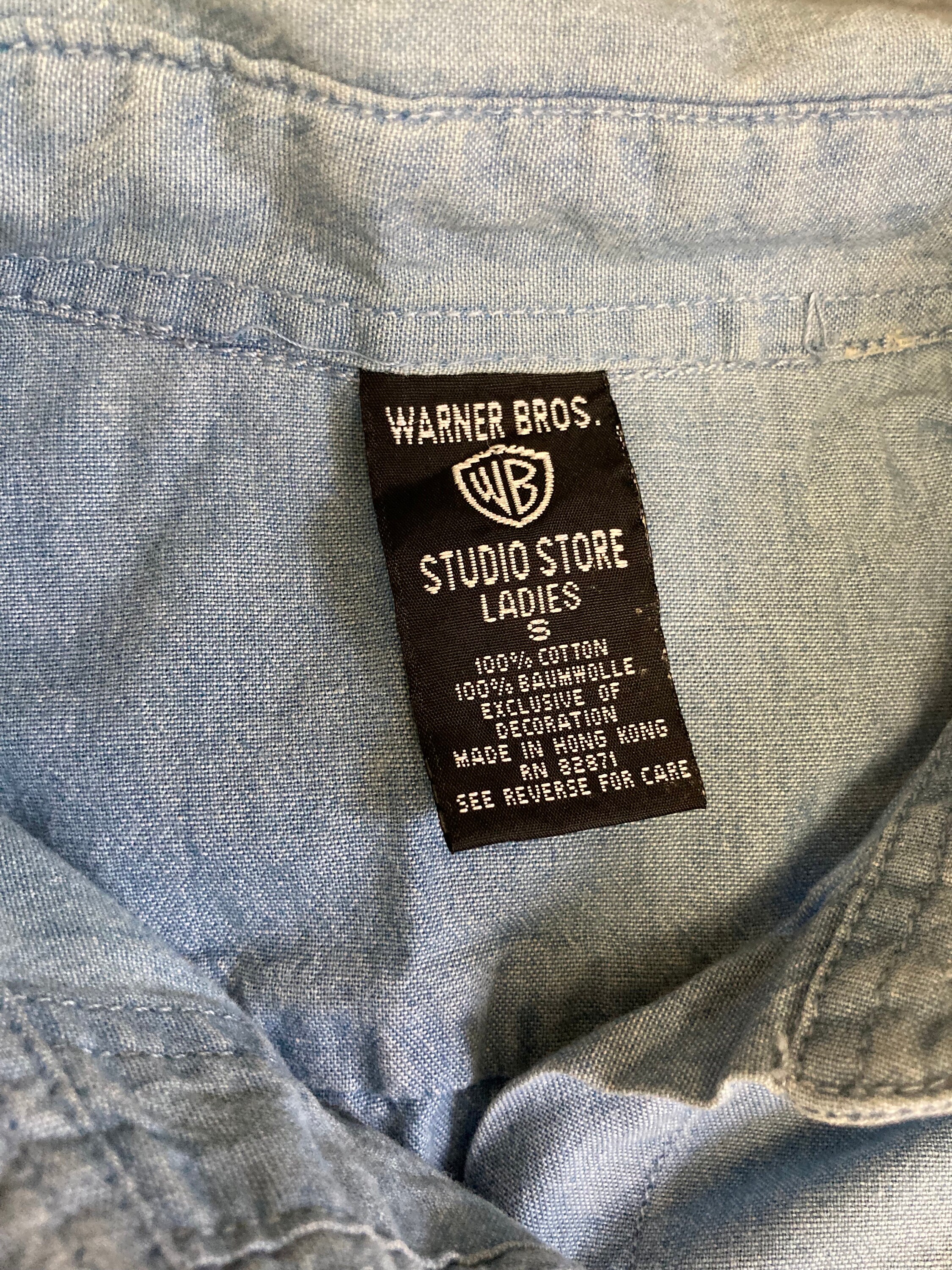 Tweety and Sylvester Vintage 90s Looney Tunes Denim Pocket