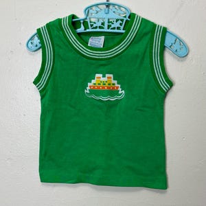 Tugboat Vintage 70s Kids Single Stitch Sleeveless Crewneck Carters Tee