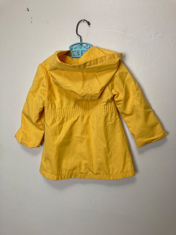 Sunny Yellow Vintage Sears Toddler Hooded Anorak … - image 6