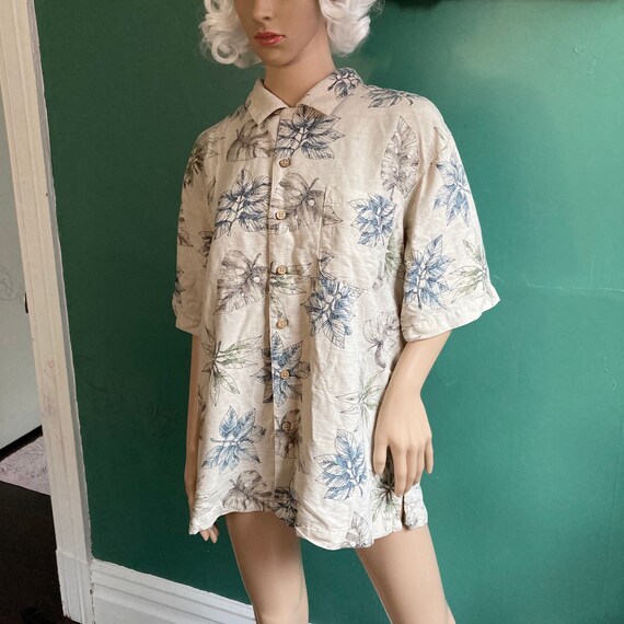 Vintage 90s Pure Silk Washable Hawaiian Shirt