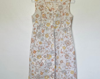 1960s Light Cotton Babydoll Chore Dress