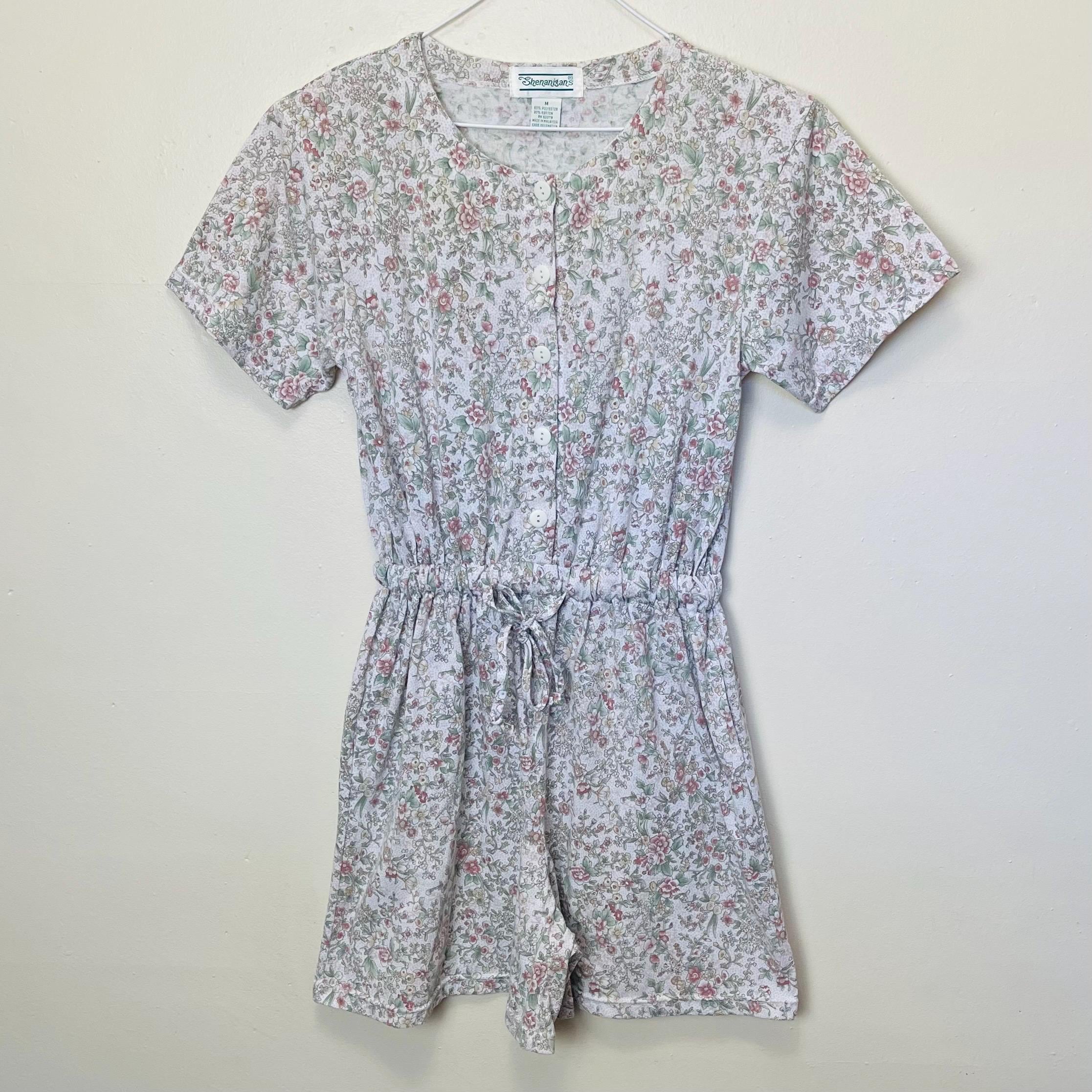 Floral Shortalls - Etsy