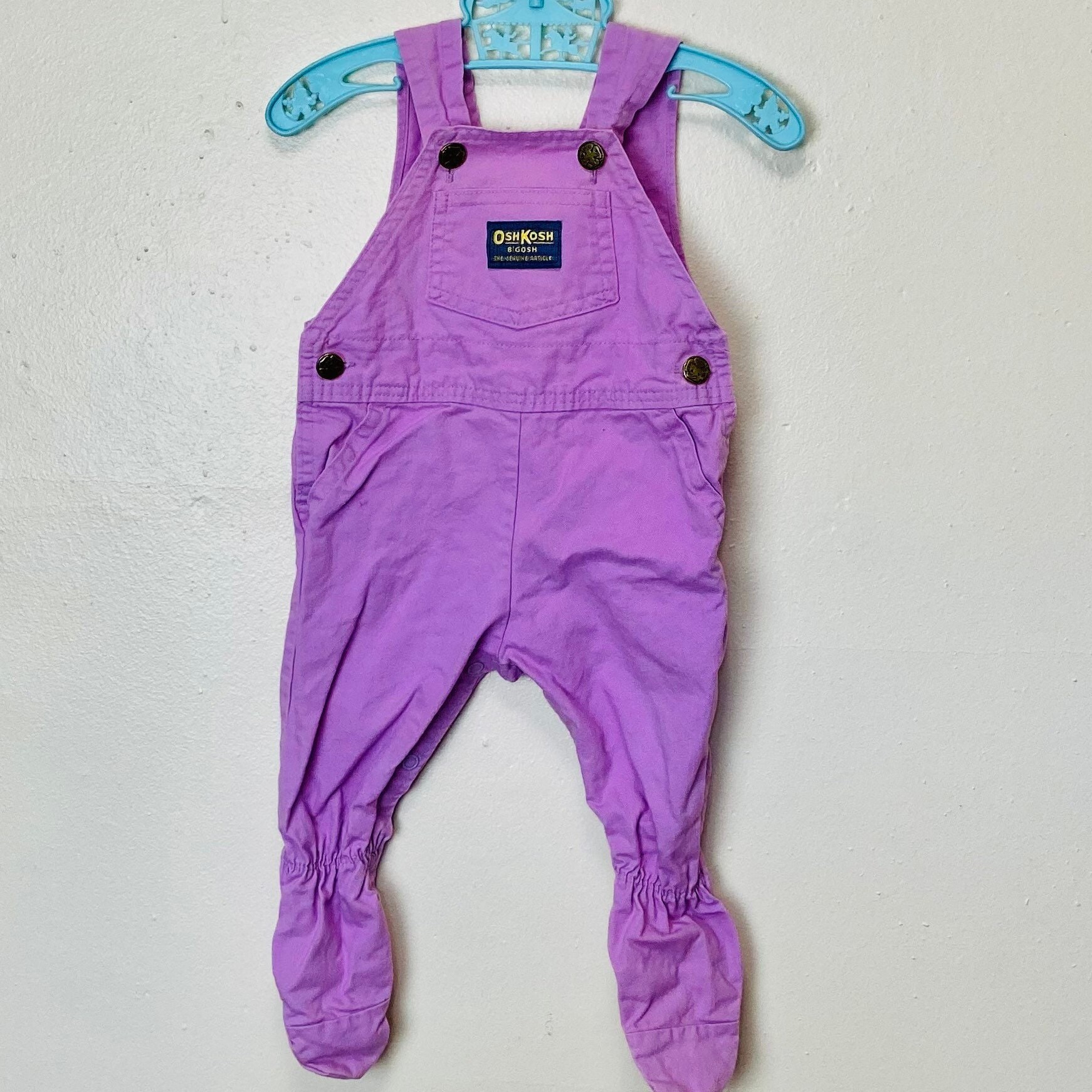 Oshkosh Lavender Purple Vintage Kids Footie Overalls 3M 6M - Etsy 日本