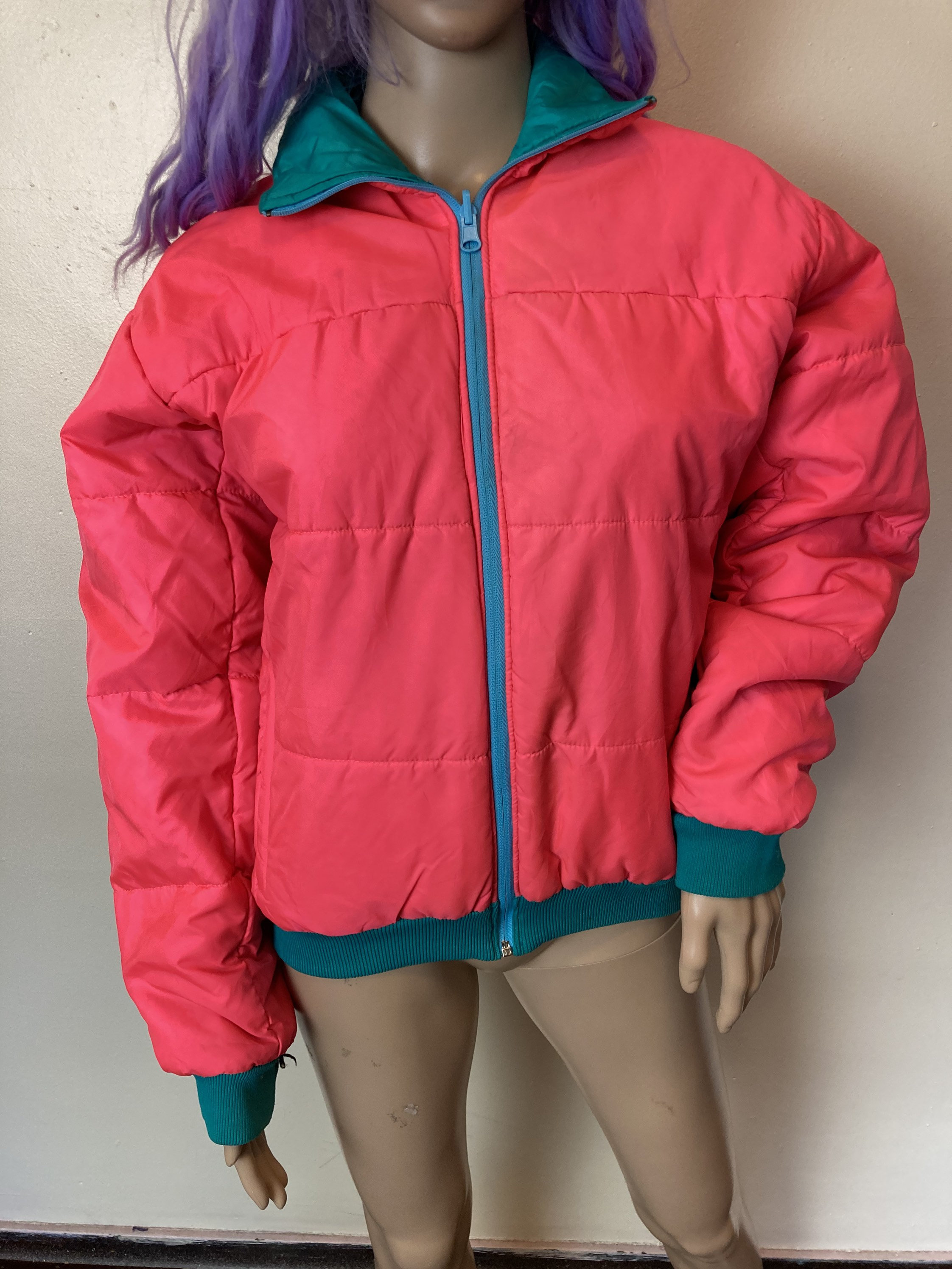 ARUNDEL deadstock blue sleeveless puffer jacket