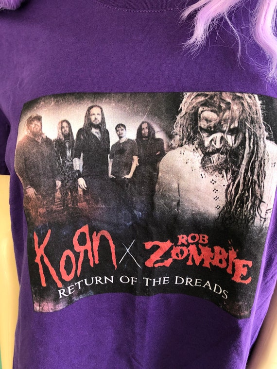 Vintage KoRn and Rob Zombie Tee - image 4