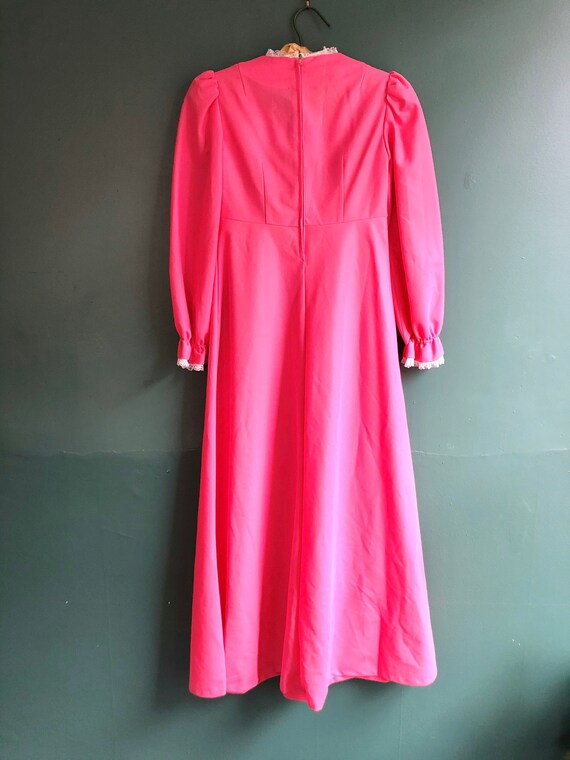 Vintage 60s Neon Pink Princess Gown - Gem