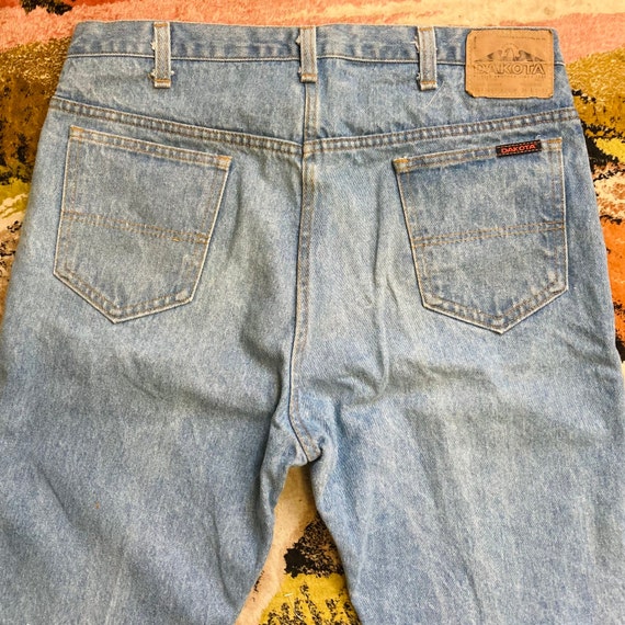 【KOOLOSET】Cardi Western Vintage Denim Dakota Vintage 70s Light Wash Cotton Cowboy Jeans - Etsy