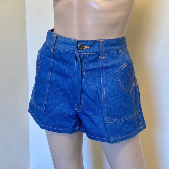 70s Vintage Indigo Denim Daisy Duke Short Shorts | Etsy