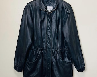Vintage 90's Sonoma Genuine Lamb Skin Long Leather Button Down Vintage 90's Sonoma Genuine Lamb Skin Long Leather Button Down