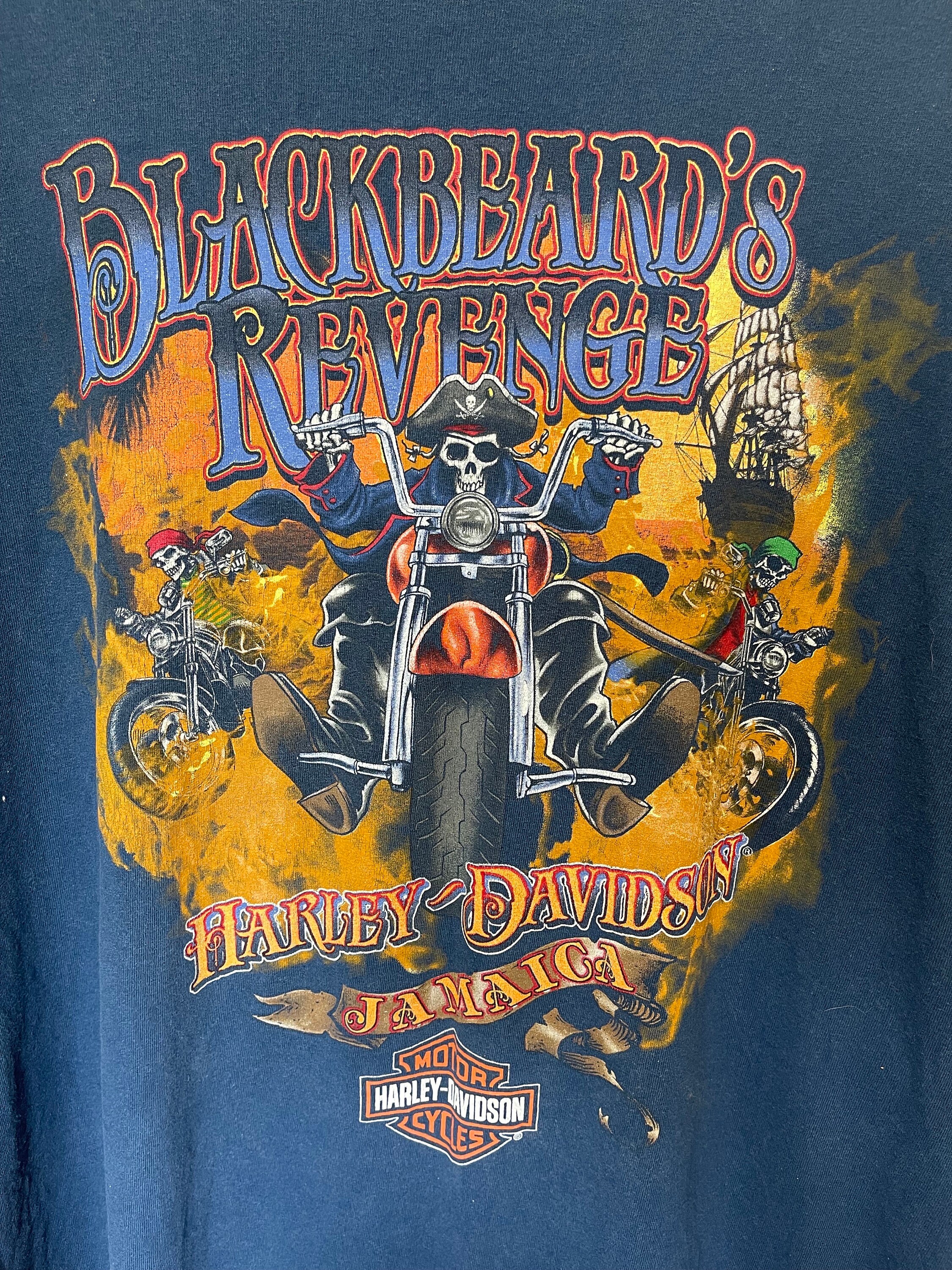 Harley Davidson Motorcycles Blackbeards Revenge Cotton Jamaica