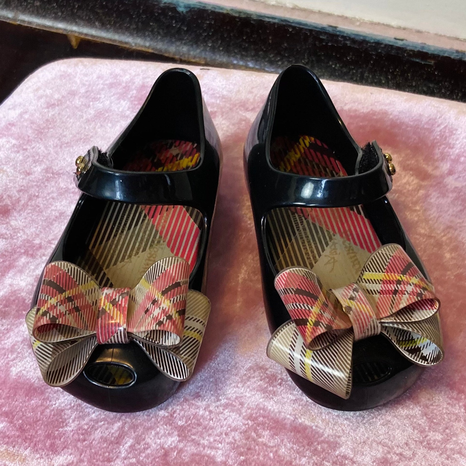Vivienne Westwood BRAND NEW Anglomania Melissa Black /Brown Bow Shoes Size  3
