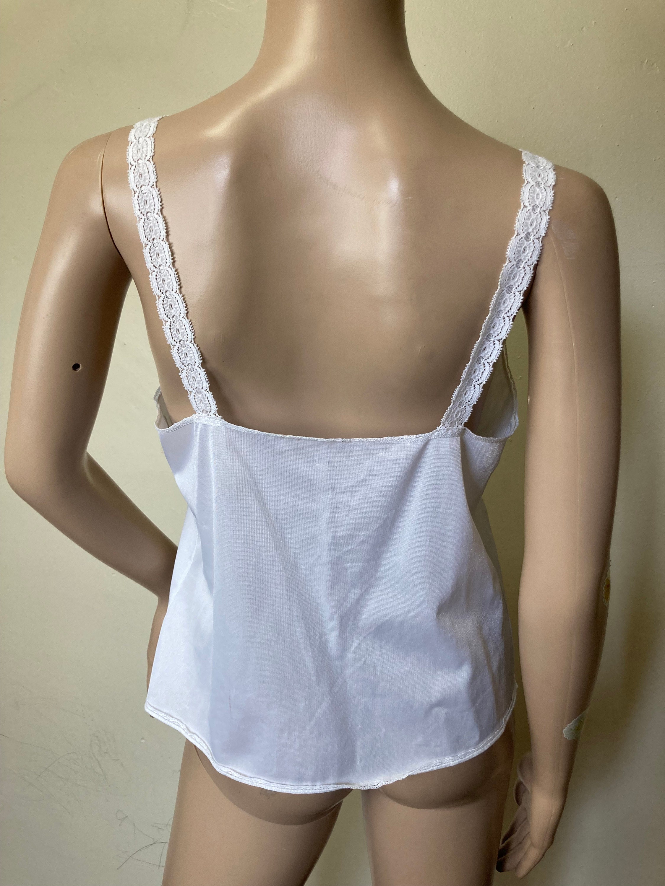 Vanity Fair Lacy Vintage White Lingerie Camisole - Etsy