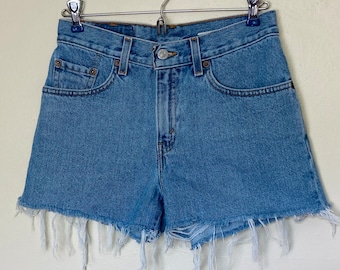 Levis Red Tab Vintage 80s Cotton Denim Cutoff Shorts