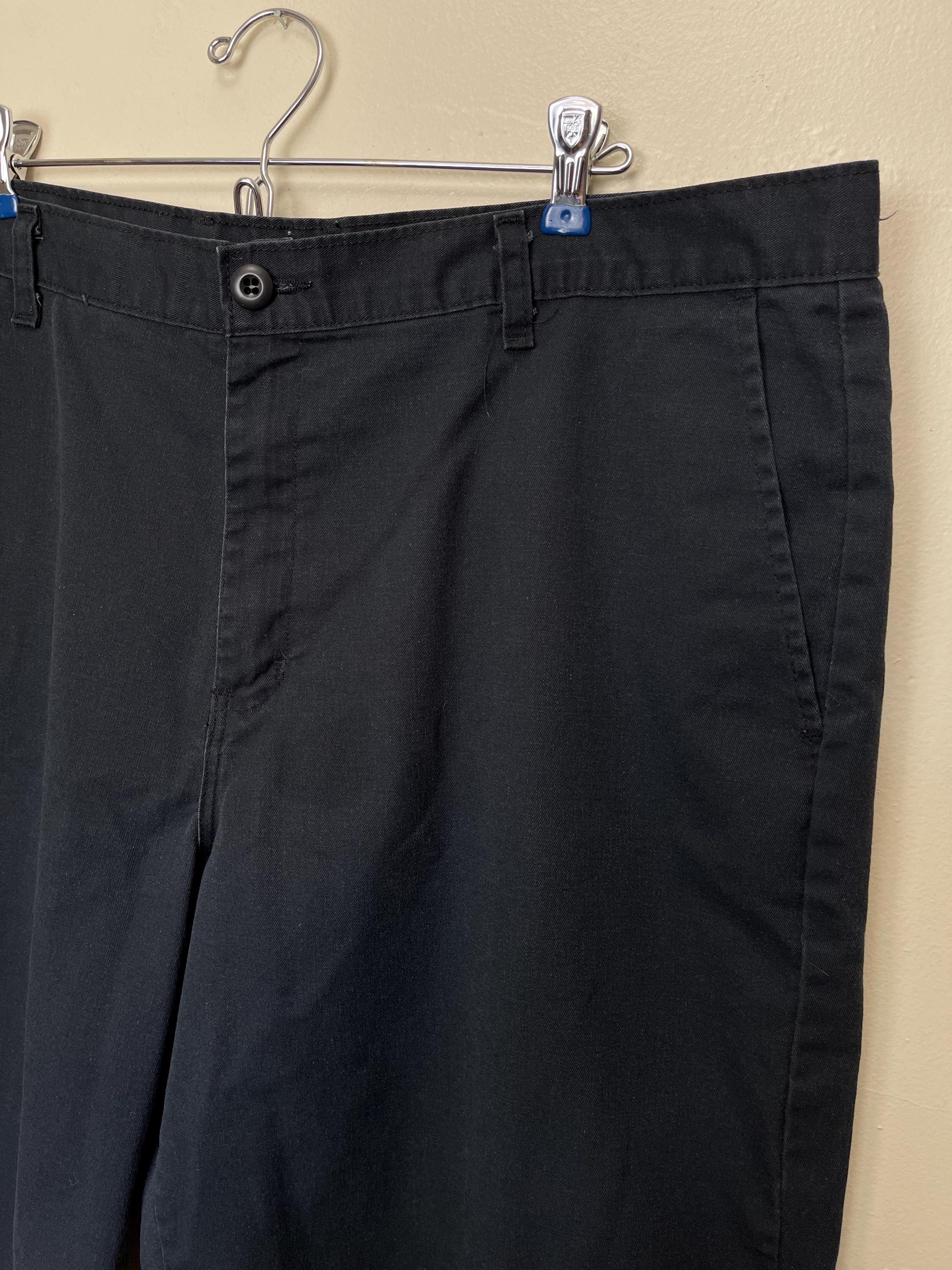 Dickies Black Canvas Vintage 90s Baggy Fit Shorts 42 43 - Etsy