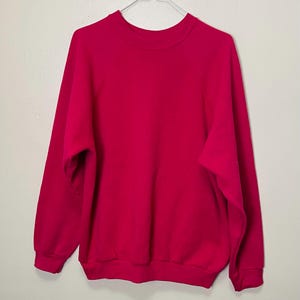 Sudadera con cuello redondo Tultex 5050 Vintage 90s Rosa Oscuro