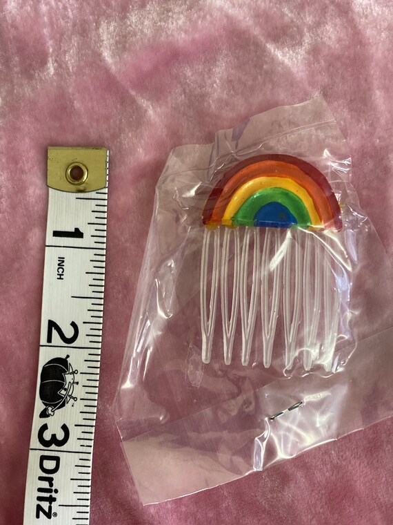 Rainbow Vintage 70s Deadstock Hair Comb - image 3