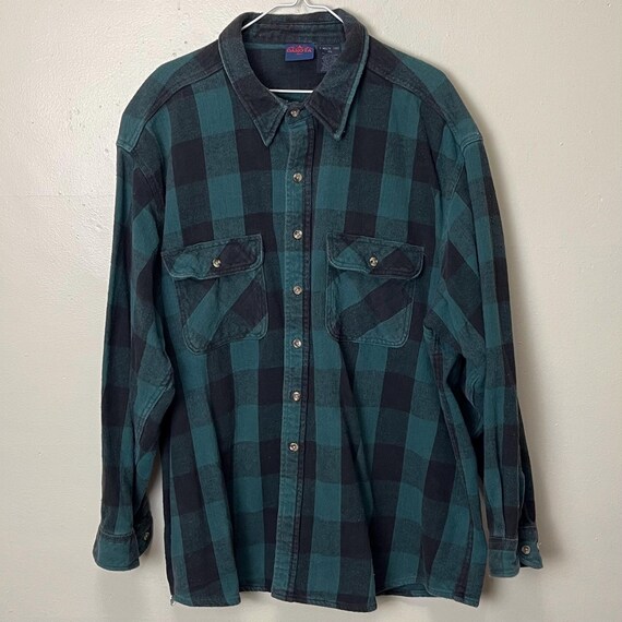 Green and Black Buffalo Check Plaid Vintage 90s Grunge Cowboy Flannel 3X -  Etsy Israel
